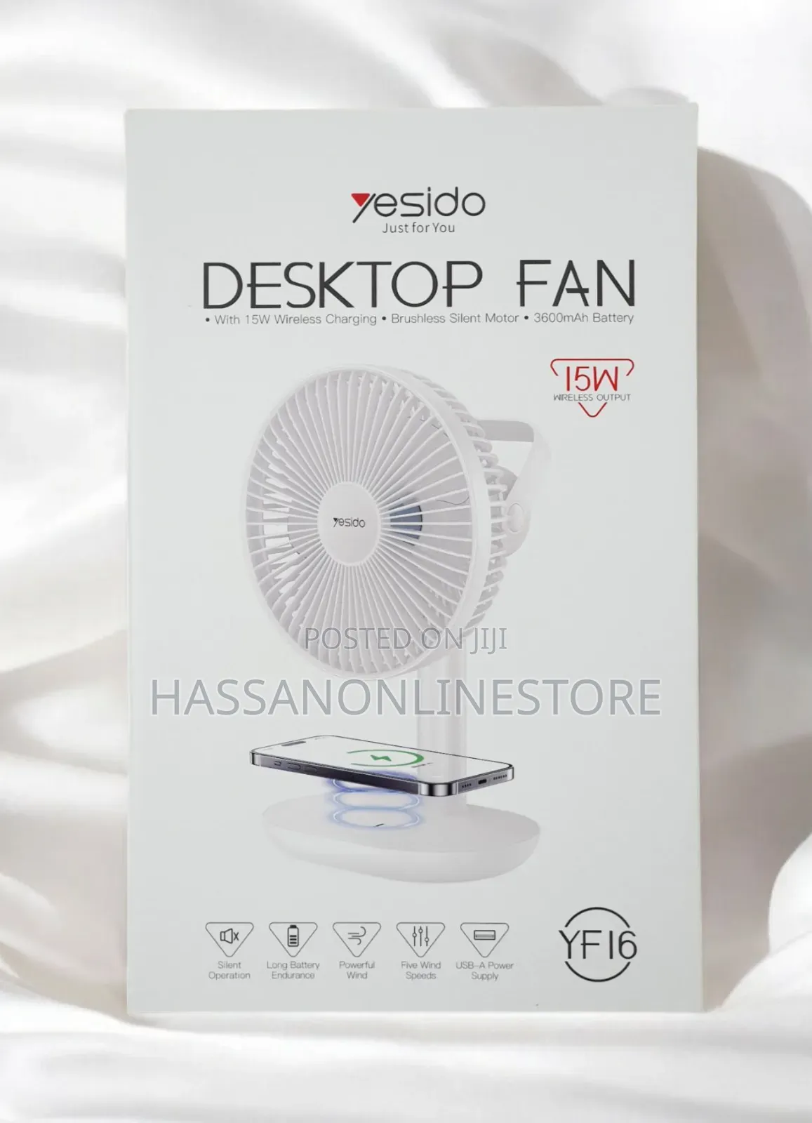 Yesido Yf16 Blades Mini Desktop Fan