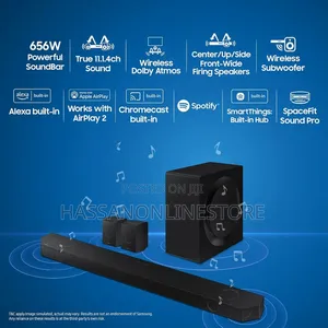 Samsung Q990d 11.1.4 656w Bluetooth Soundbar W/ Wireless Subwoofer