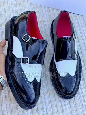 J.M Weston Black and White Shoes