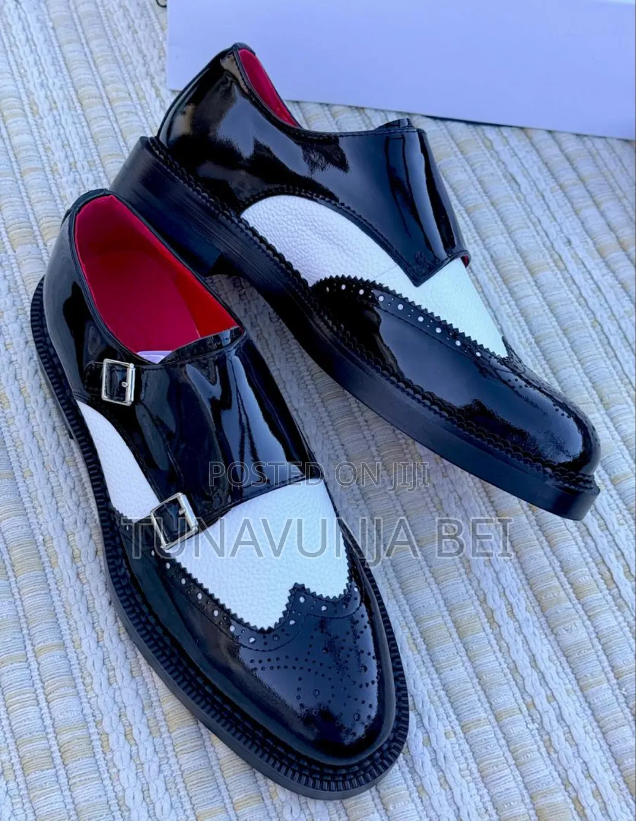 J.M Weston Black and White Shoes