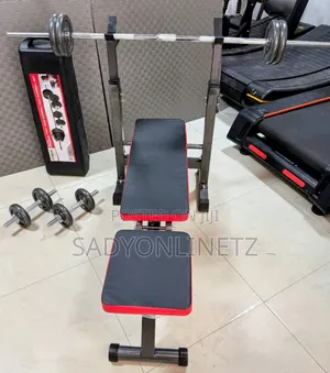 50kg Dumbbell Set With Simple Bench