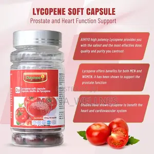 Lycopene Soft Capsule, 100mg Tomato Supplement Extract, Organic