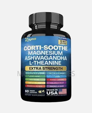 Corti-Soothe Magnesium,Ashwagandha,L-Theanine - Supports Cortisol