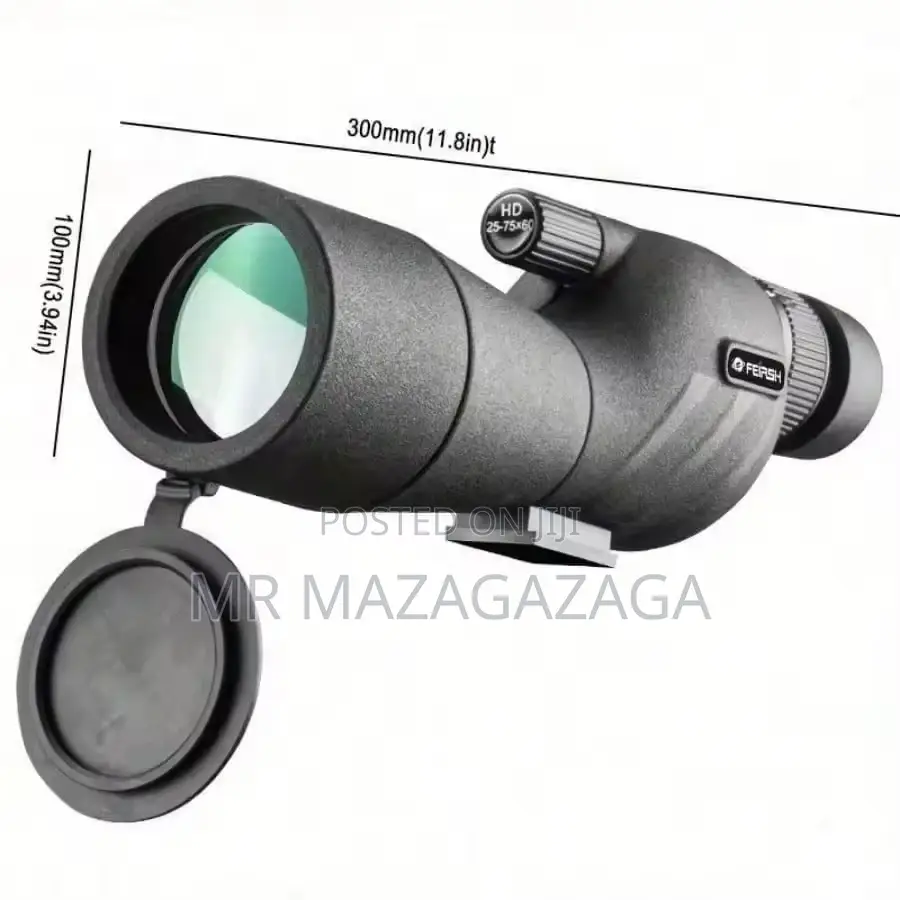 25–75×60 Dual Focusing Spotting Scope With Stand