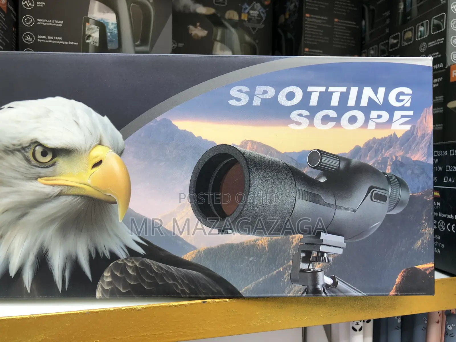 25–75×60 Dual Focusing Spotting Scope With Stand