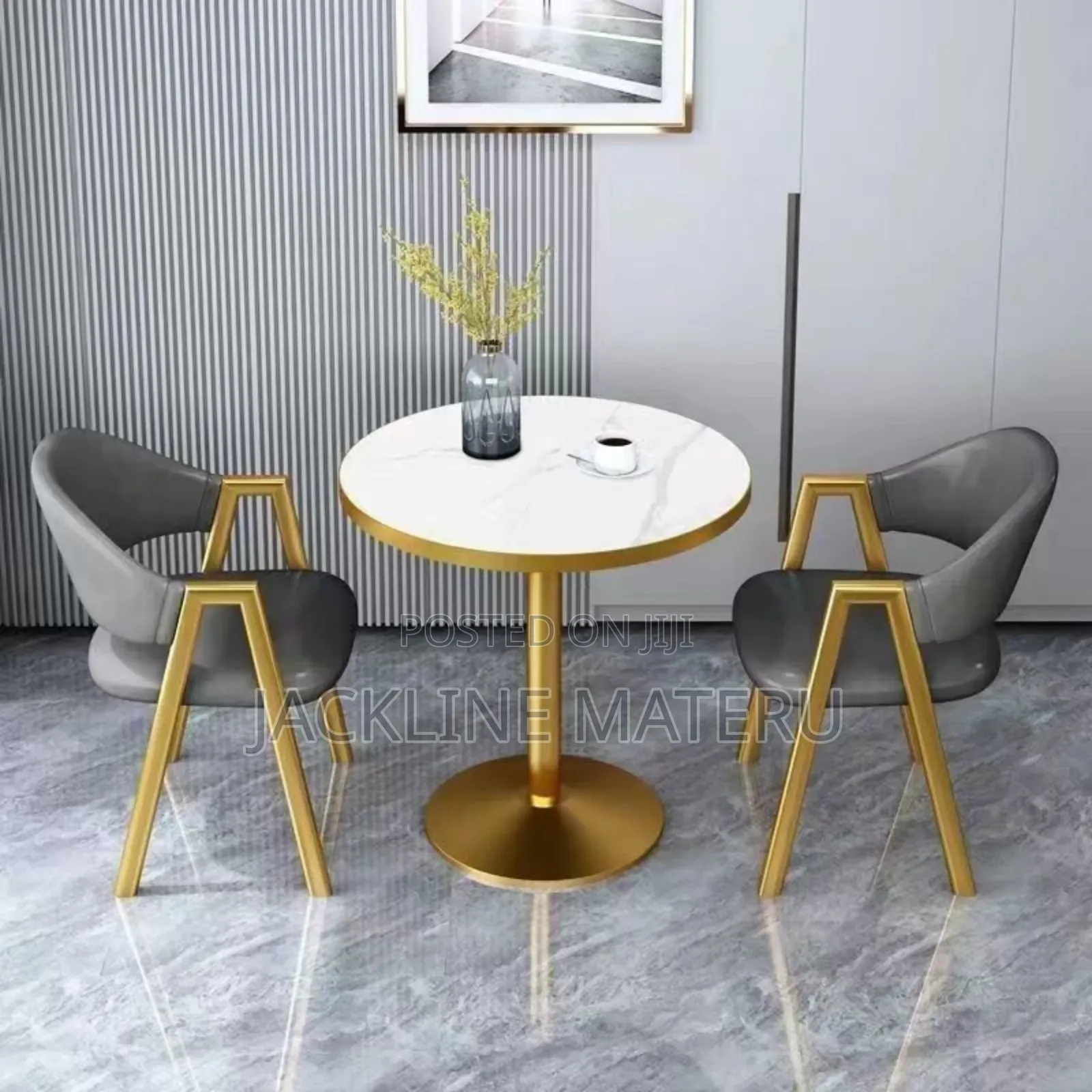 Dinning Set Classic (1 Table, 2 Chairs)