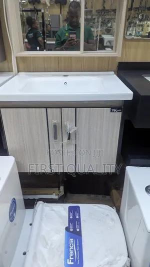 Large Hand-Wash Basin With Cabinet Complete