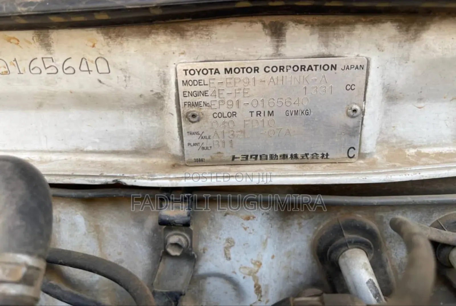 Toyota Starlet 2000 White