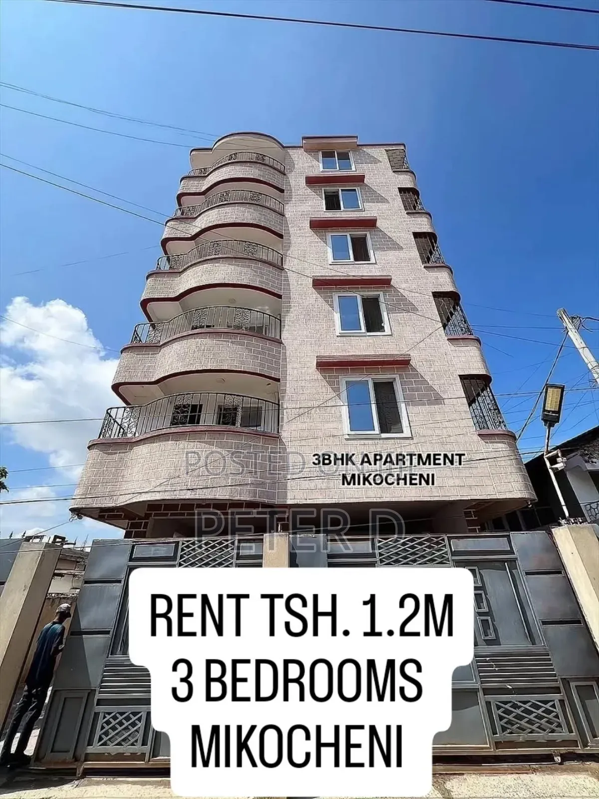3bdrm Apartment in Mikocheni for rent