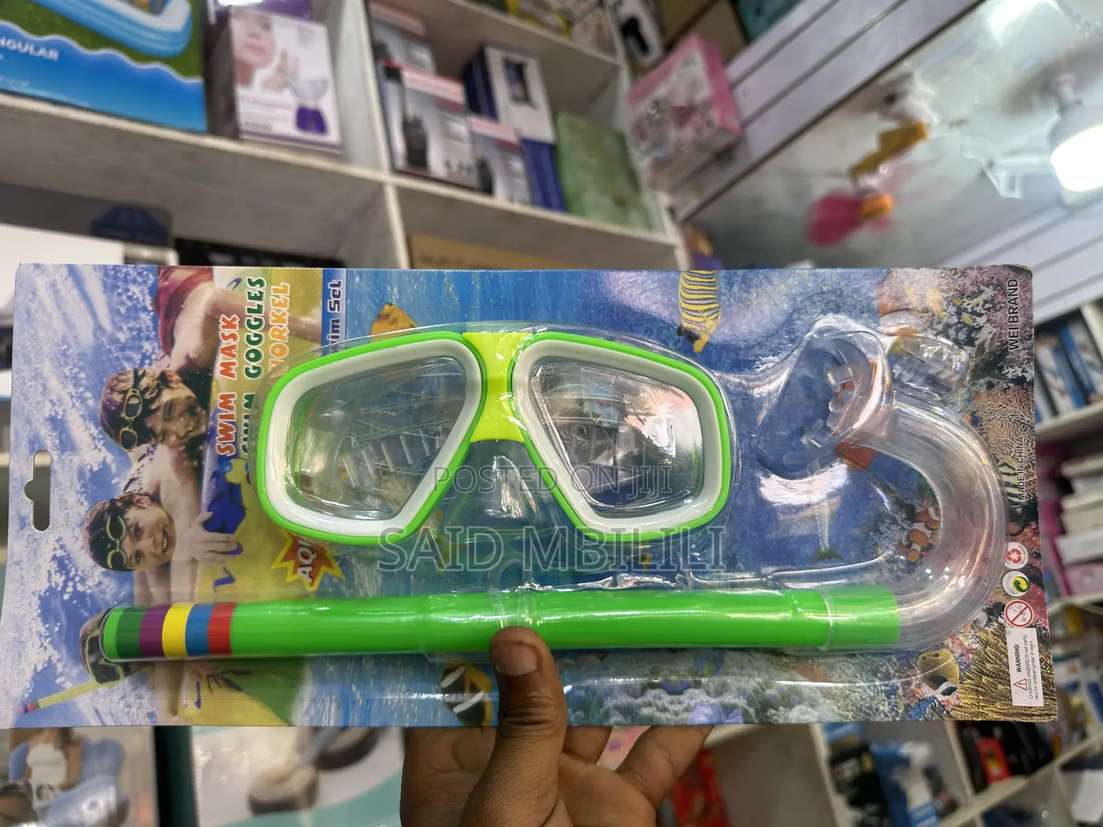 Kids Diving Goggle Mask Breathing Tube Shockproof Anti-Fog Durable