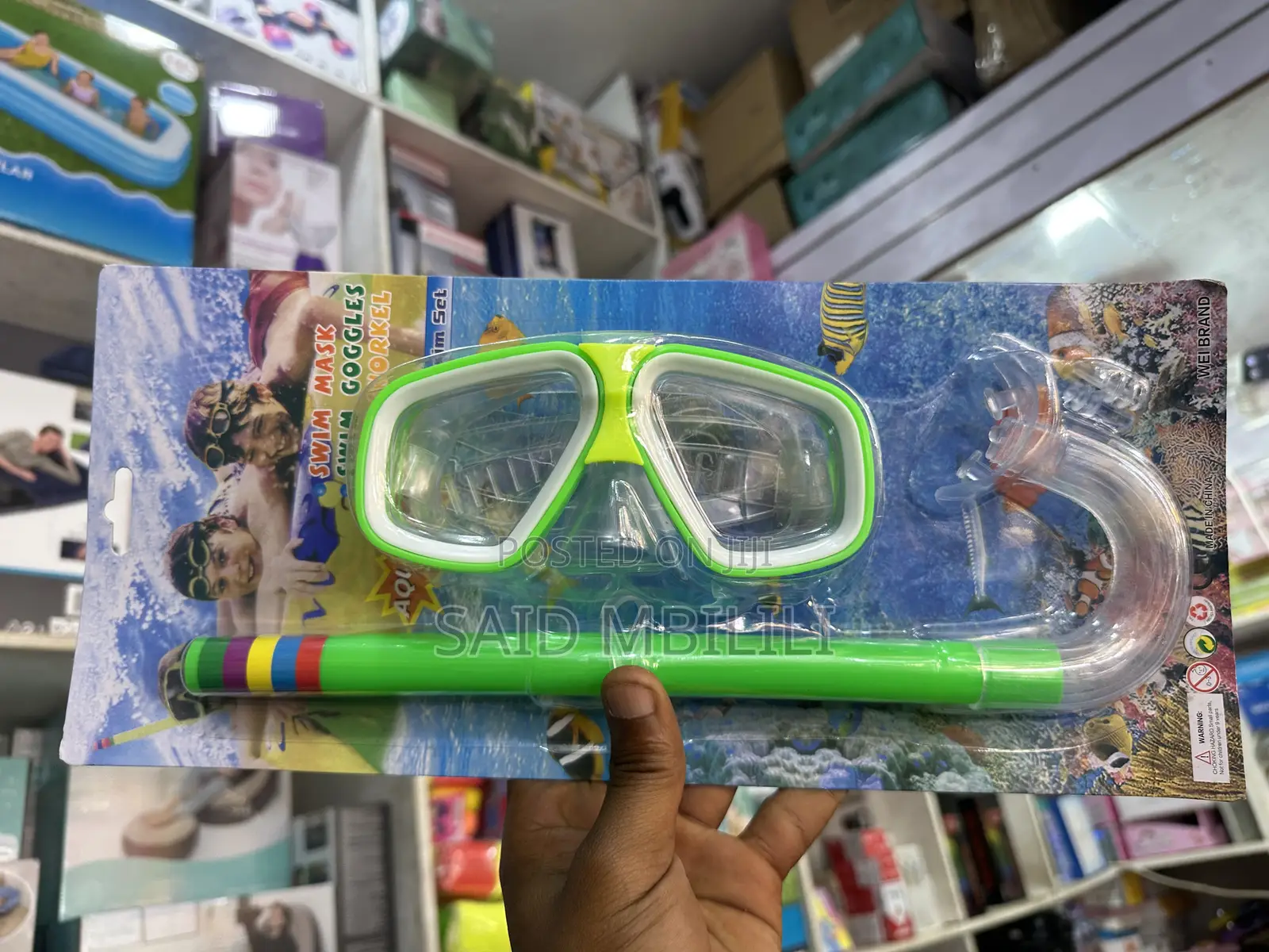 Kids Diving Goggle Mask Breathing Tube Shockproof Anti-Fog Durable
