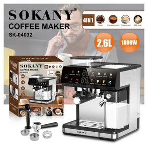 Sokany Sk-04032 4-in-1 Digital Espresso Coffee Machine With Grinder