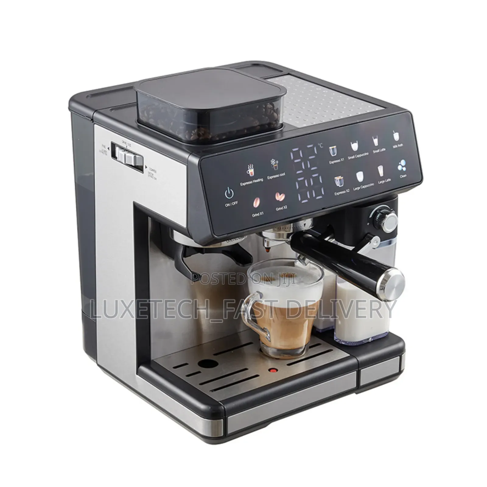 Sokany Sk-04032 4-in-1 Digital Espresso Coffee Machine With Grinder