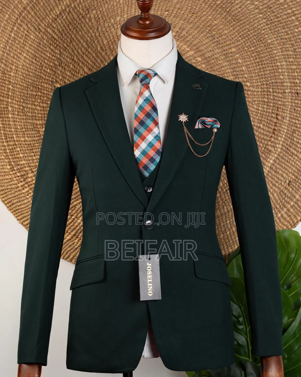 Deep Green Single Button Suitq