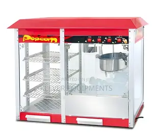 8oz Commercial Popcorn Machine Warming Showcase -Hw-P8