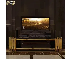 Modern Black and Gold Tv Stand ( 23-90y) Size 140cm*40cm