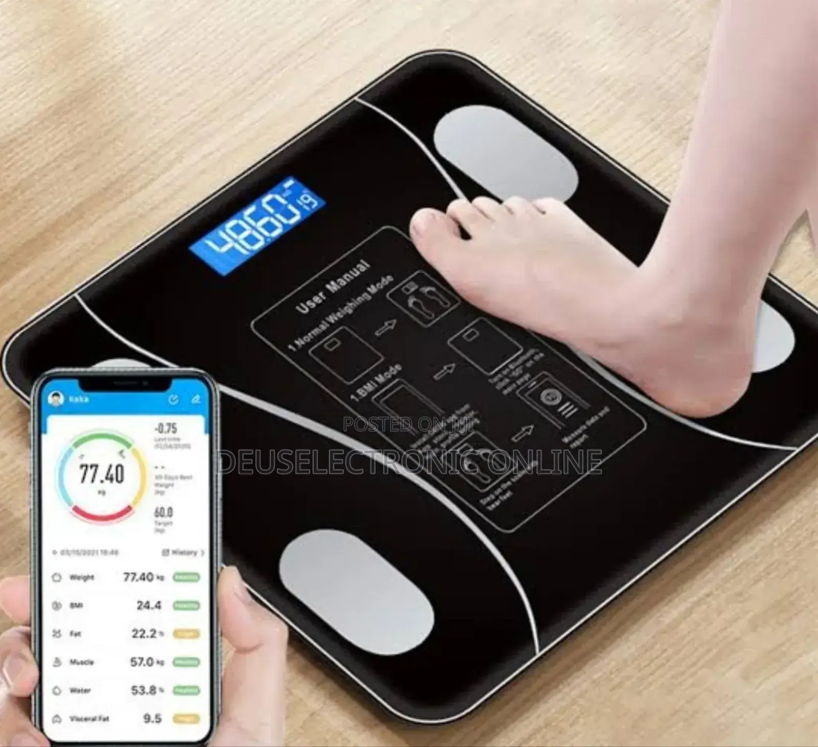 Personal Scale With Bluetooth At 30,000 180kg Max
