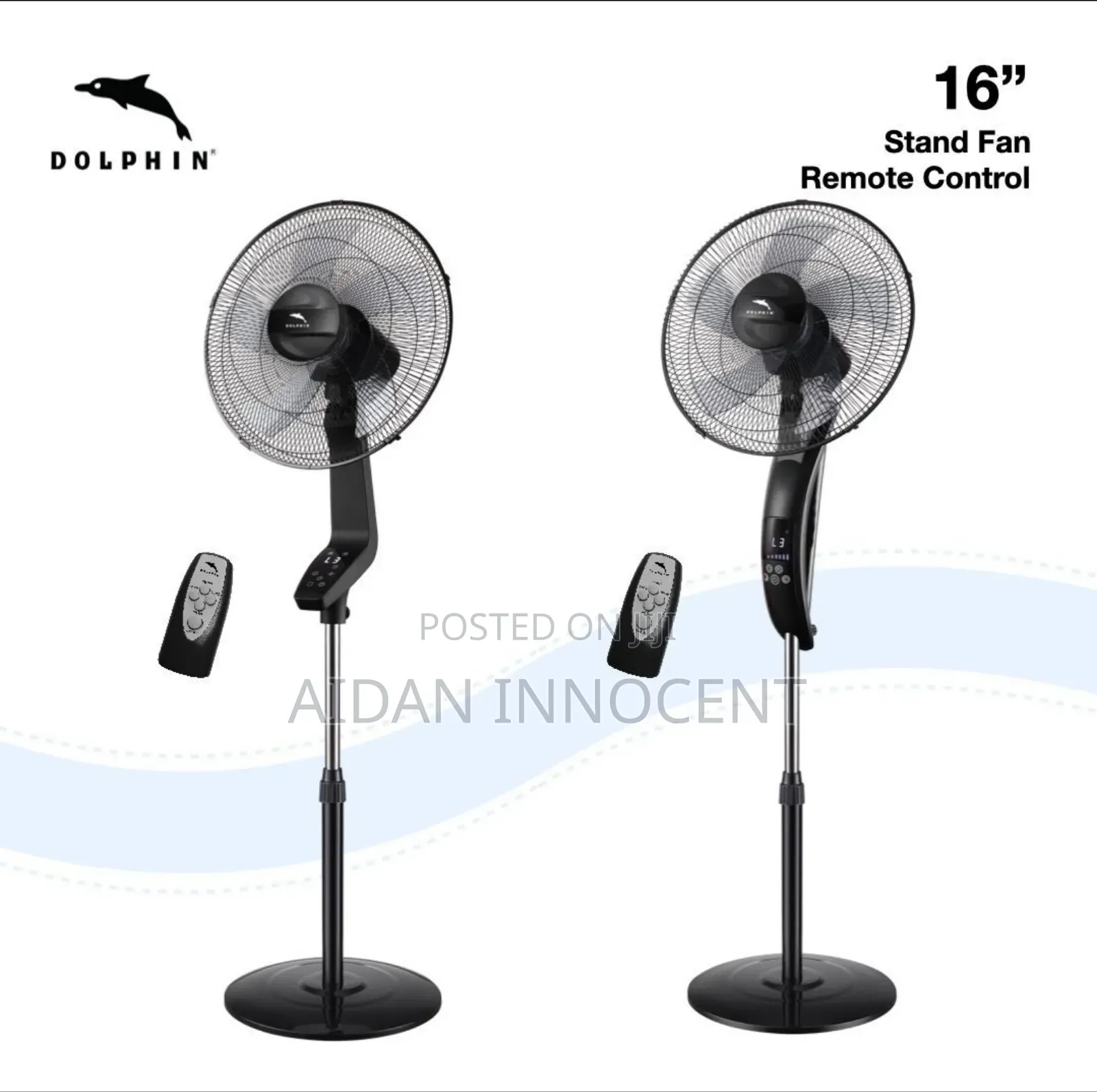 Dolphine Remote Stand Fan 16d