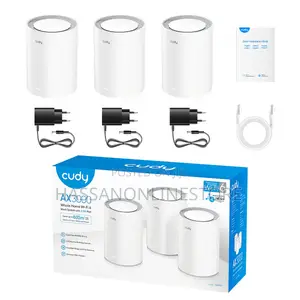 Cudy M3000 Ax3000 Wireless Dualband Multigig 3-Piece Mesh Wi-Fi System
