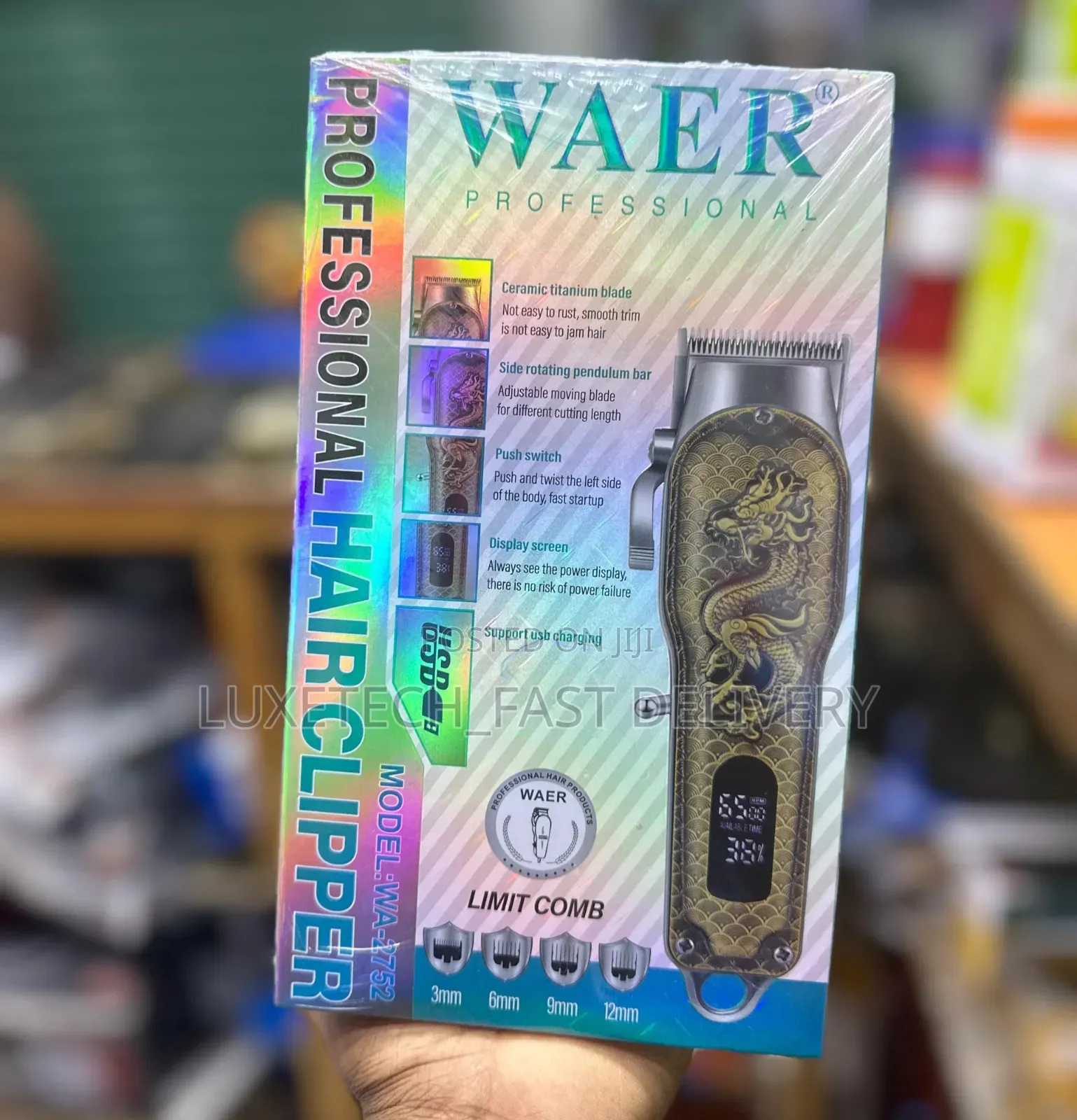 Waer Professional Wa-1752 Rechargeable Hair Clipper