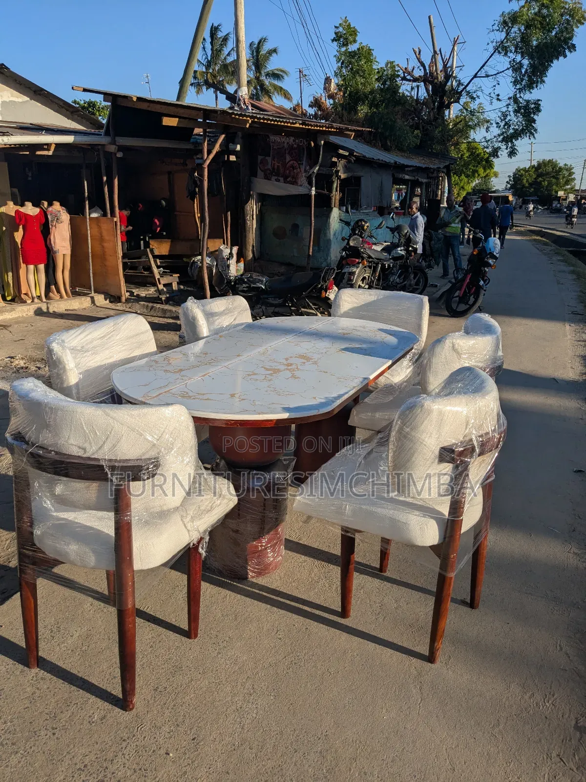 Hard Wood Dining Table With Six Chairs