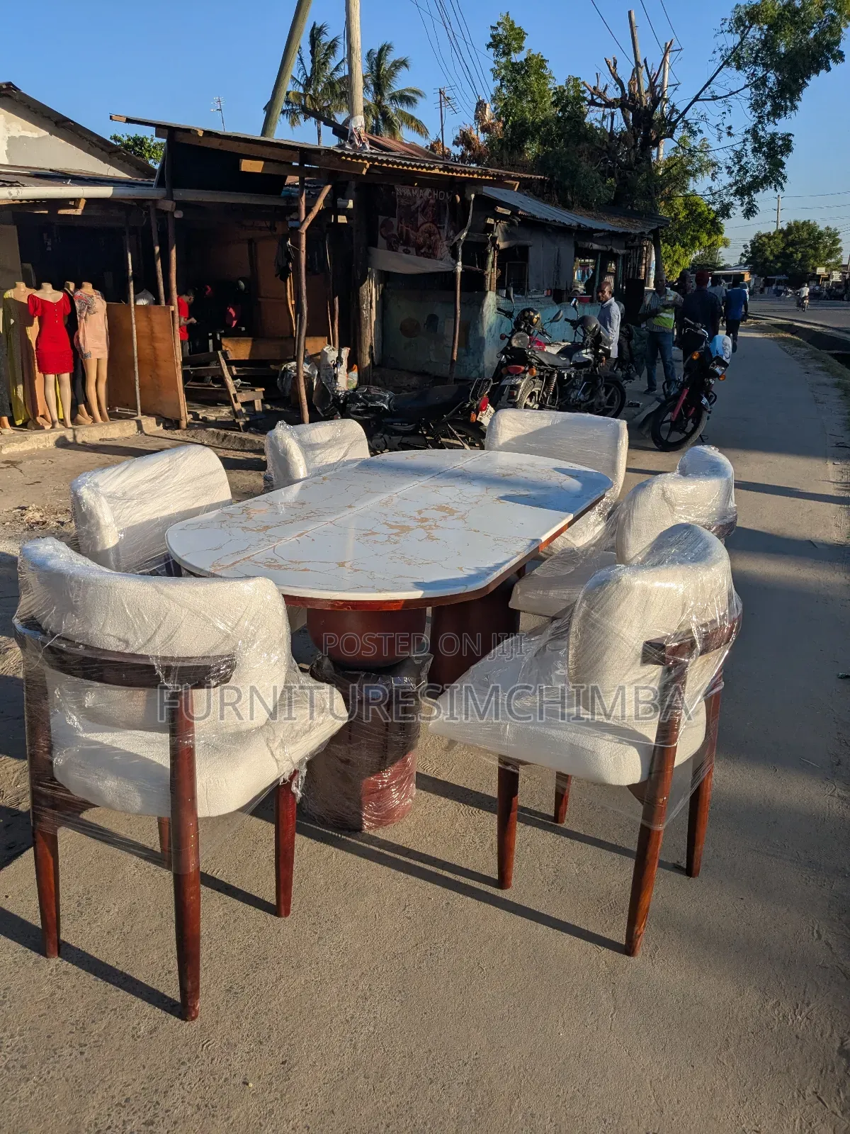 Hard Wood Dining Table With Six Chairs