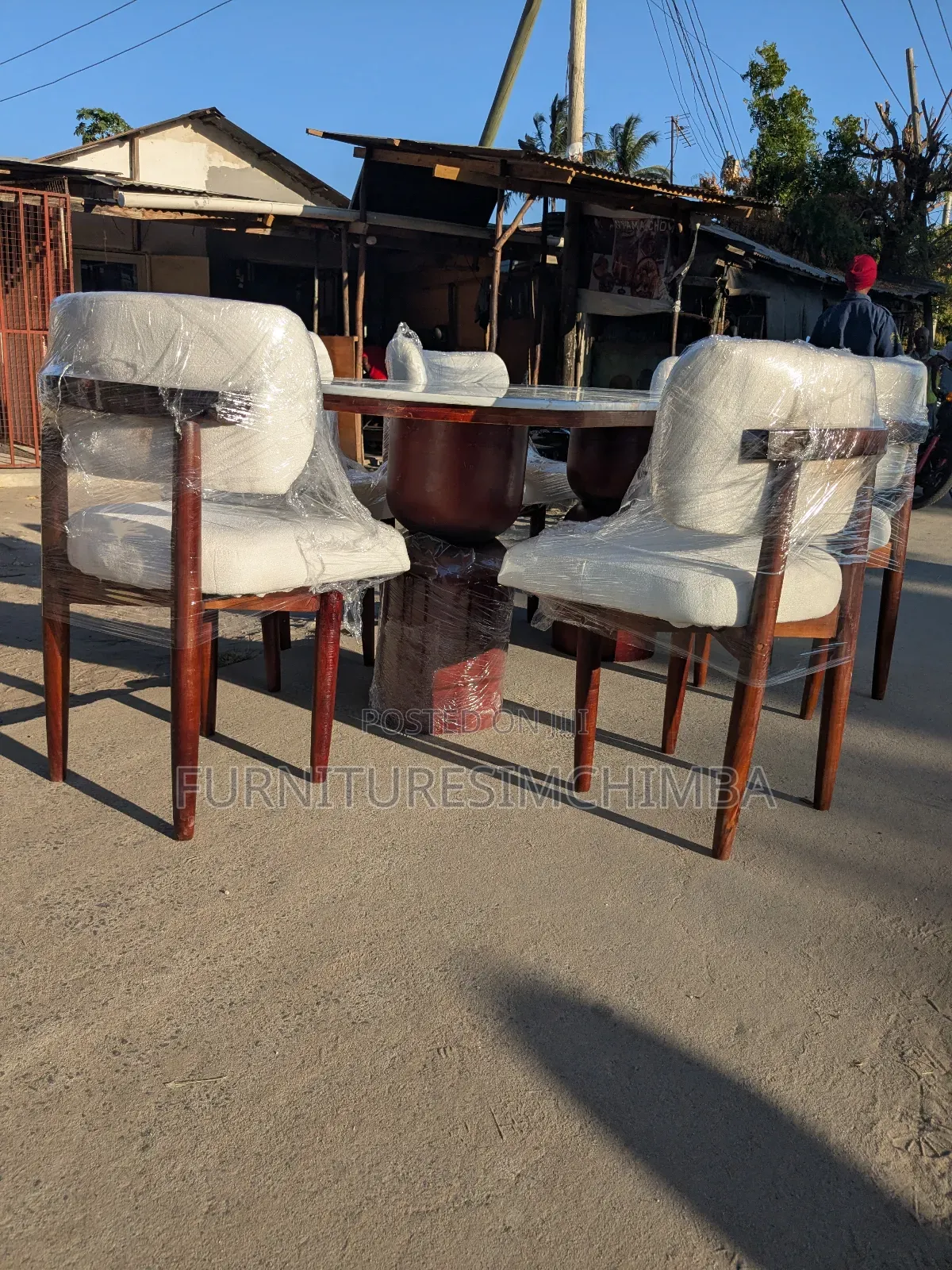 Hard Wood Dining Table With Six Chairs
