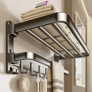 Modern Folding Bathroom Towel Rack (50cm)