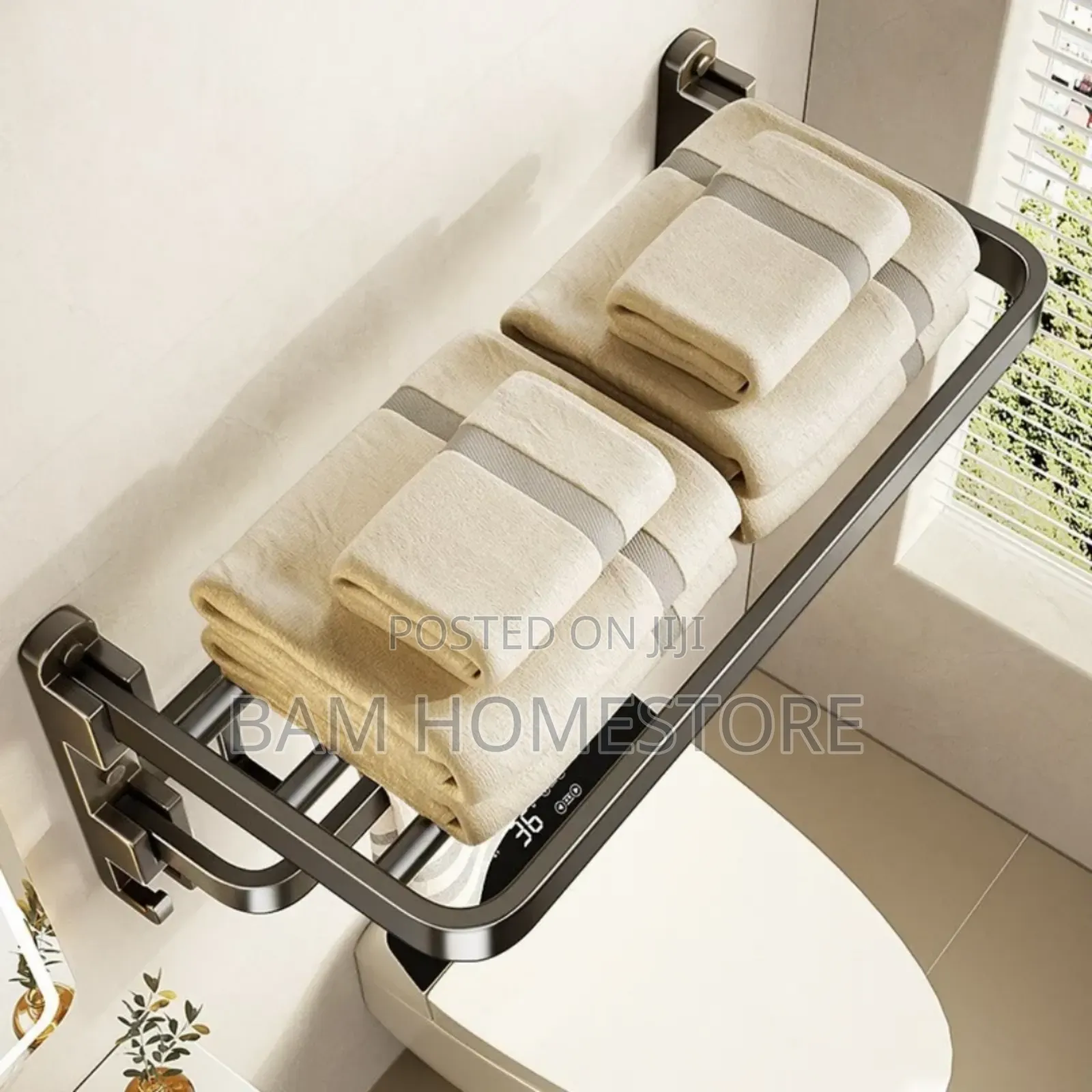 Modern Folding Bathroom Towel Rack (50cm)