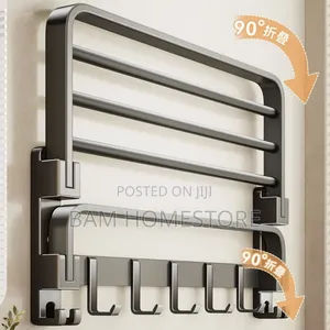 Modern Folding Bathroom Towel Rack (50cm)