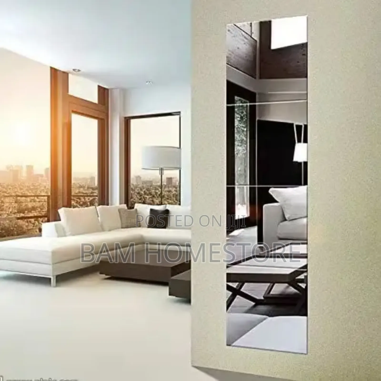 Modern Acrylic Wall Mirror Panel (40x120cm)