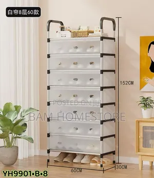 8-Tier Tall Modular Storage Drawer Unit (152x60cm)