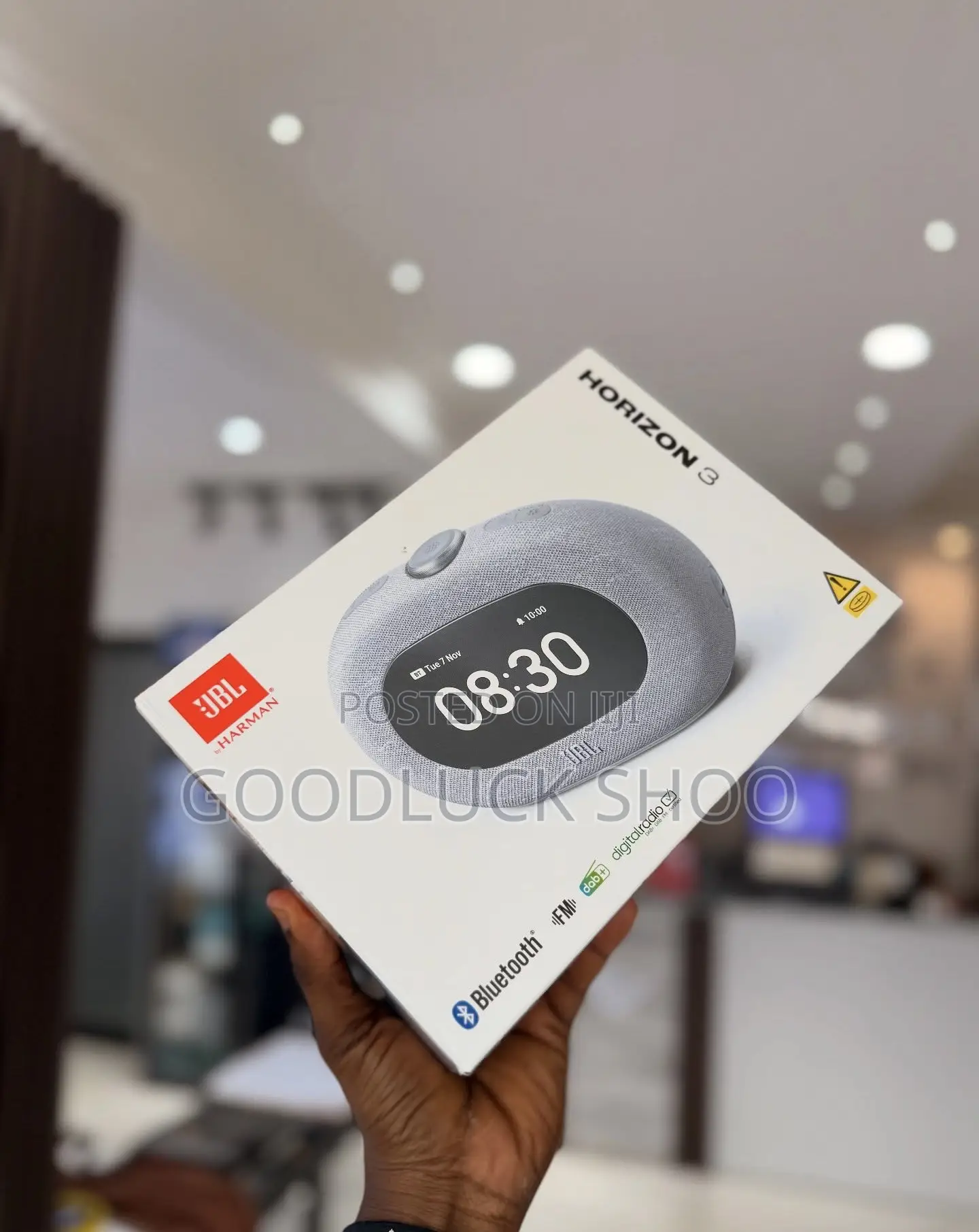 Bl Horizon 3 Bluetooth Clock Radio Speaker - Black Grey