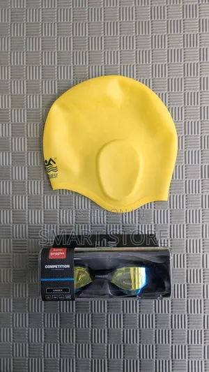 The Essential Swimmer's Duo: Uv Shield Goggles Anti-Chlorine Cap Set
