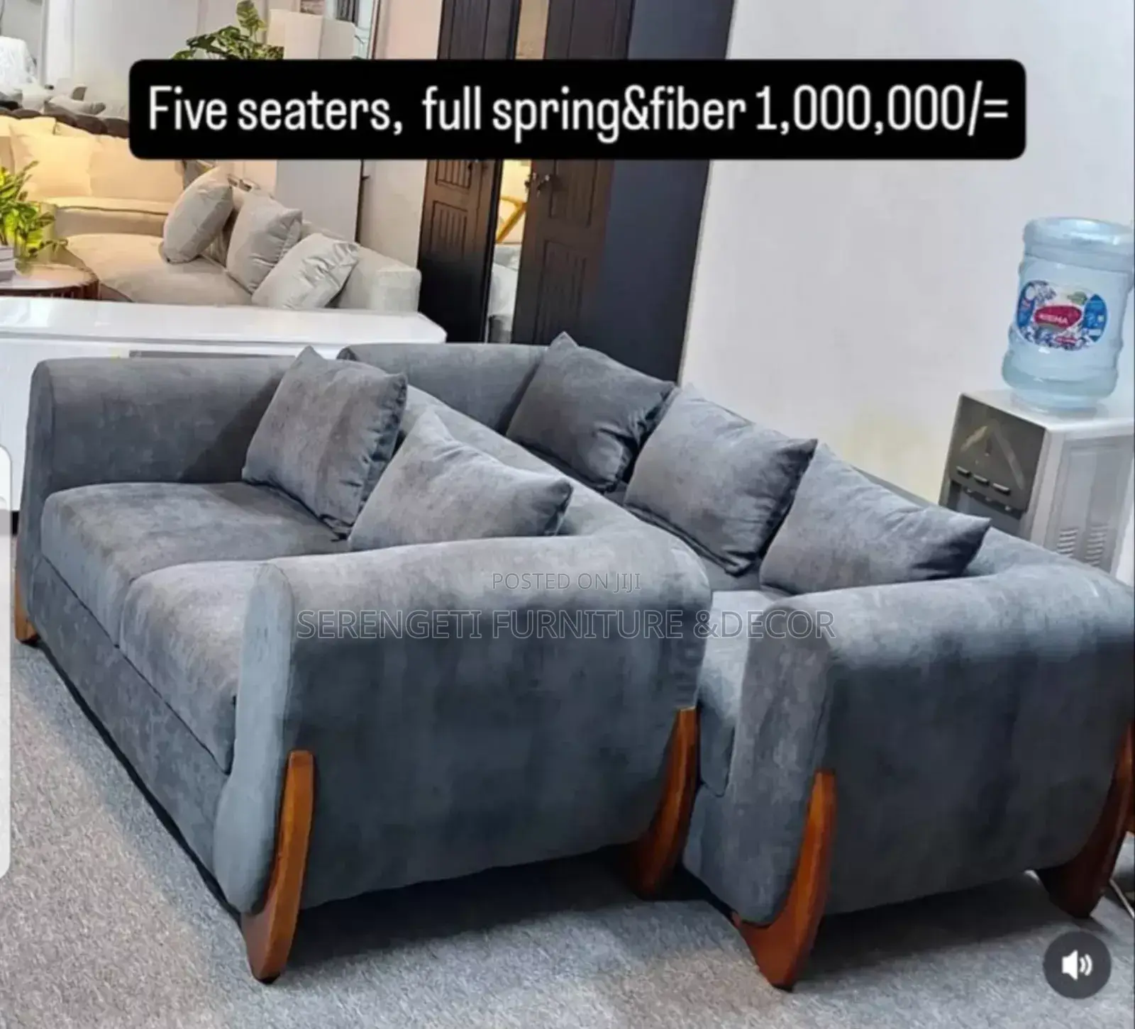 Sofa Set 3:2 With Mninga Legs Show