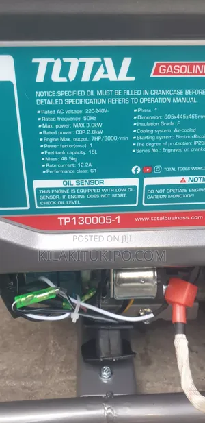 Total Generator Max.Power 3000w