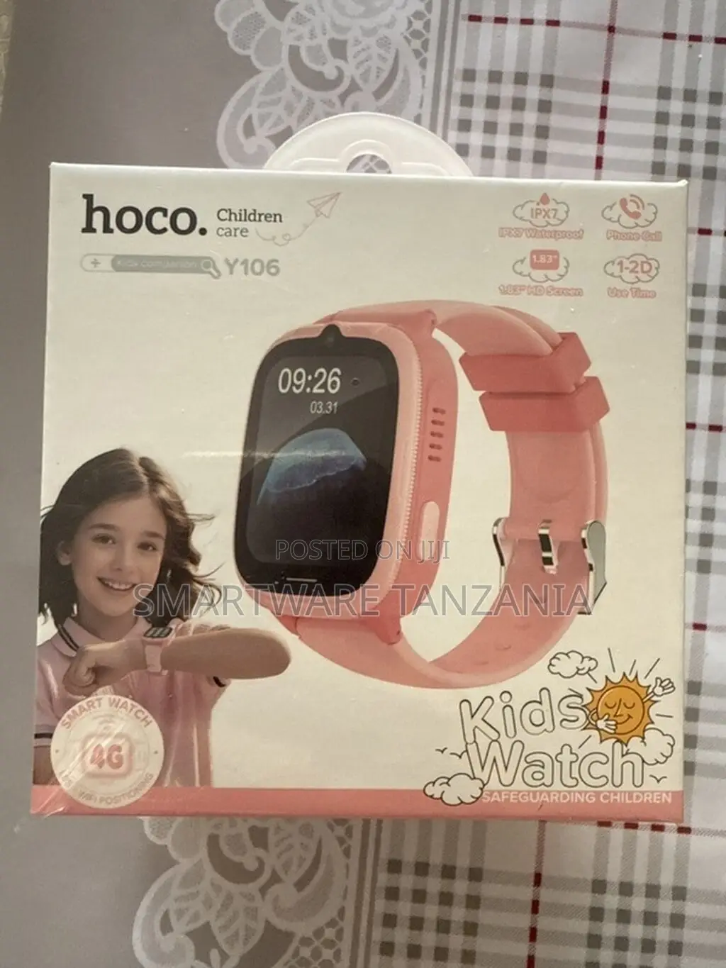 Hoco Y106 Kids Smart Watch 4g Gps Ipx7 Waterproof Pink Girls