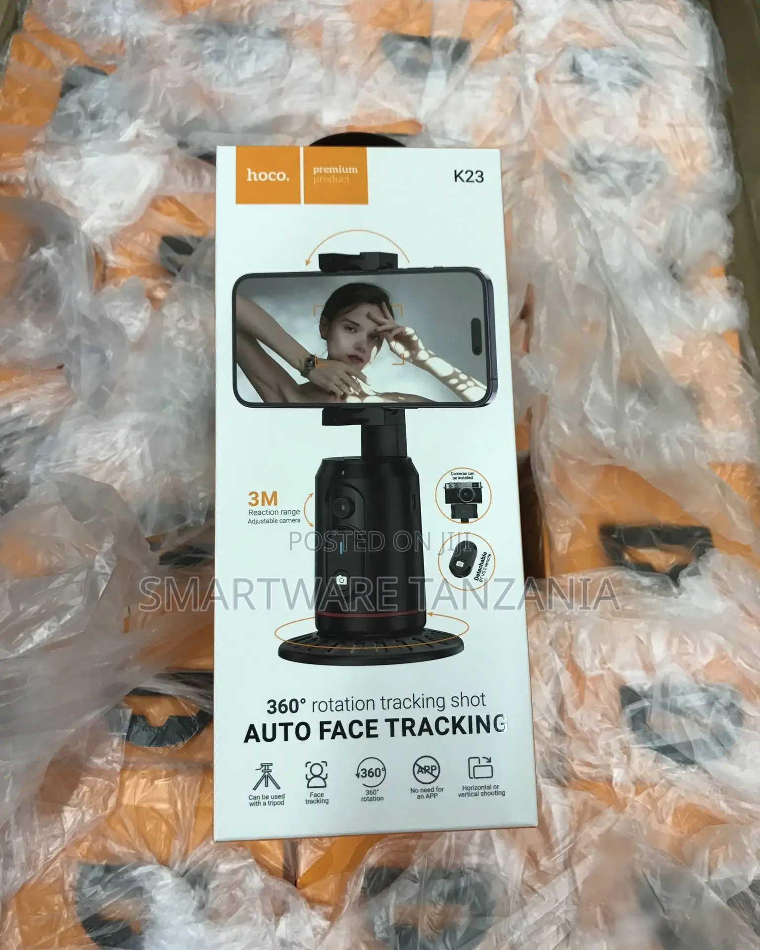 Hoco Auto Face Tracking Phone Holder 360 Rotation No App