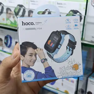 Hoco Y104 Kids Smart Watch 4g Gps Video Call Blue Black For Boys