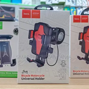 Hoco Ca73 Red Double Lock Bike Phone Holder Universal Fit Design