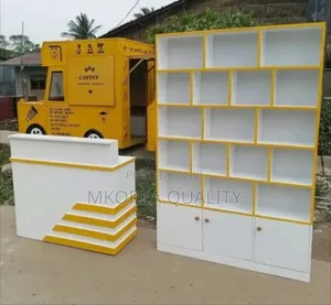 Reception Table and Shelves