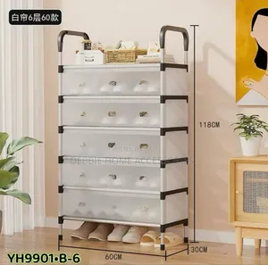 Six Tier Easy-Assembly Shoe Rack
