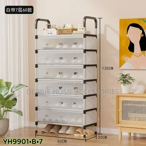 7-Tier Easy-Assembly Shoe Rack