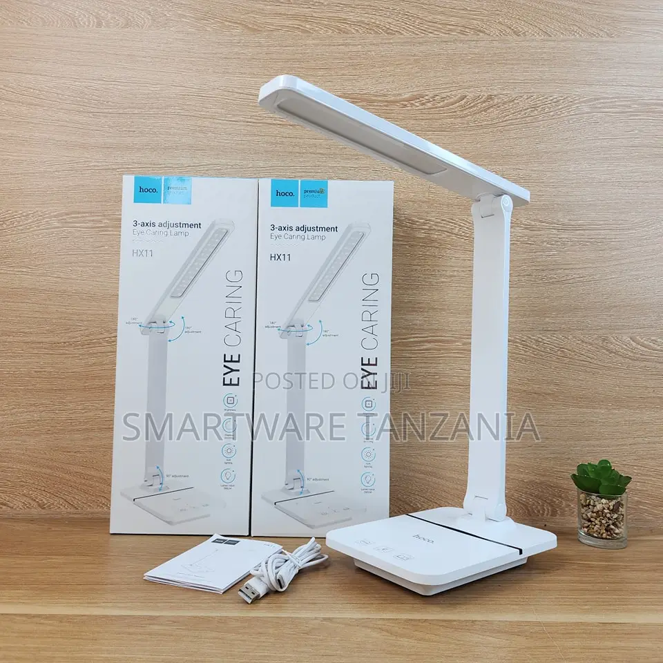 Hoco Hx11 Led Desk Lamp Eye Care 3-axis Adjustable Usb Rechargeable
