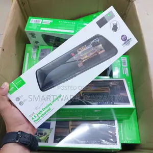 Hoco Dv4 Mirror Dash Camera Full Hd Dual Channel Car Recorder