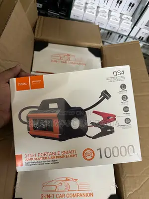 Hoco Qs4 3-in-1 Jump Starter Air Pump 10000mah Car Emergency