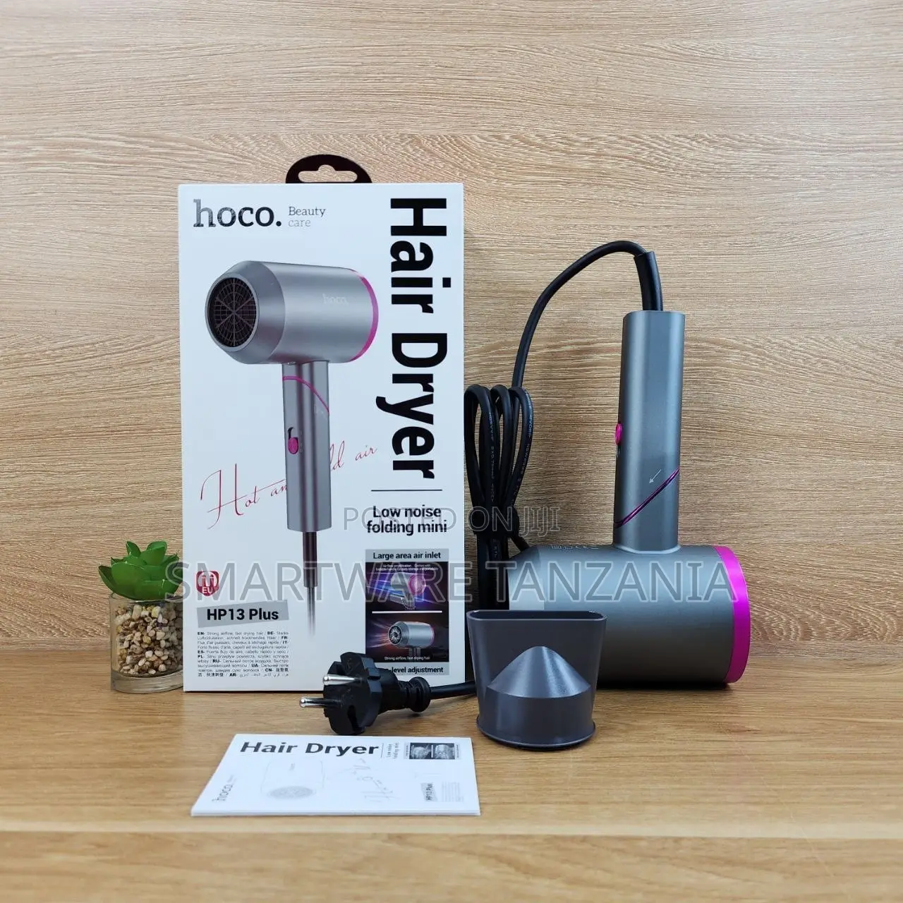 Hoco Hp13 Plus Folding Hair Dryer Low Noise Hot Cold Travel Size