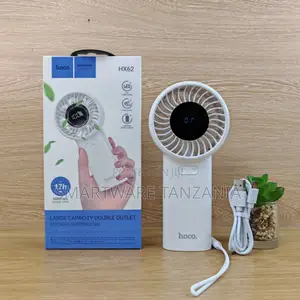 Hoco Hx62 Portable Handheld Fan 17h Battery Led Display Cooling