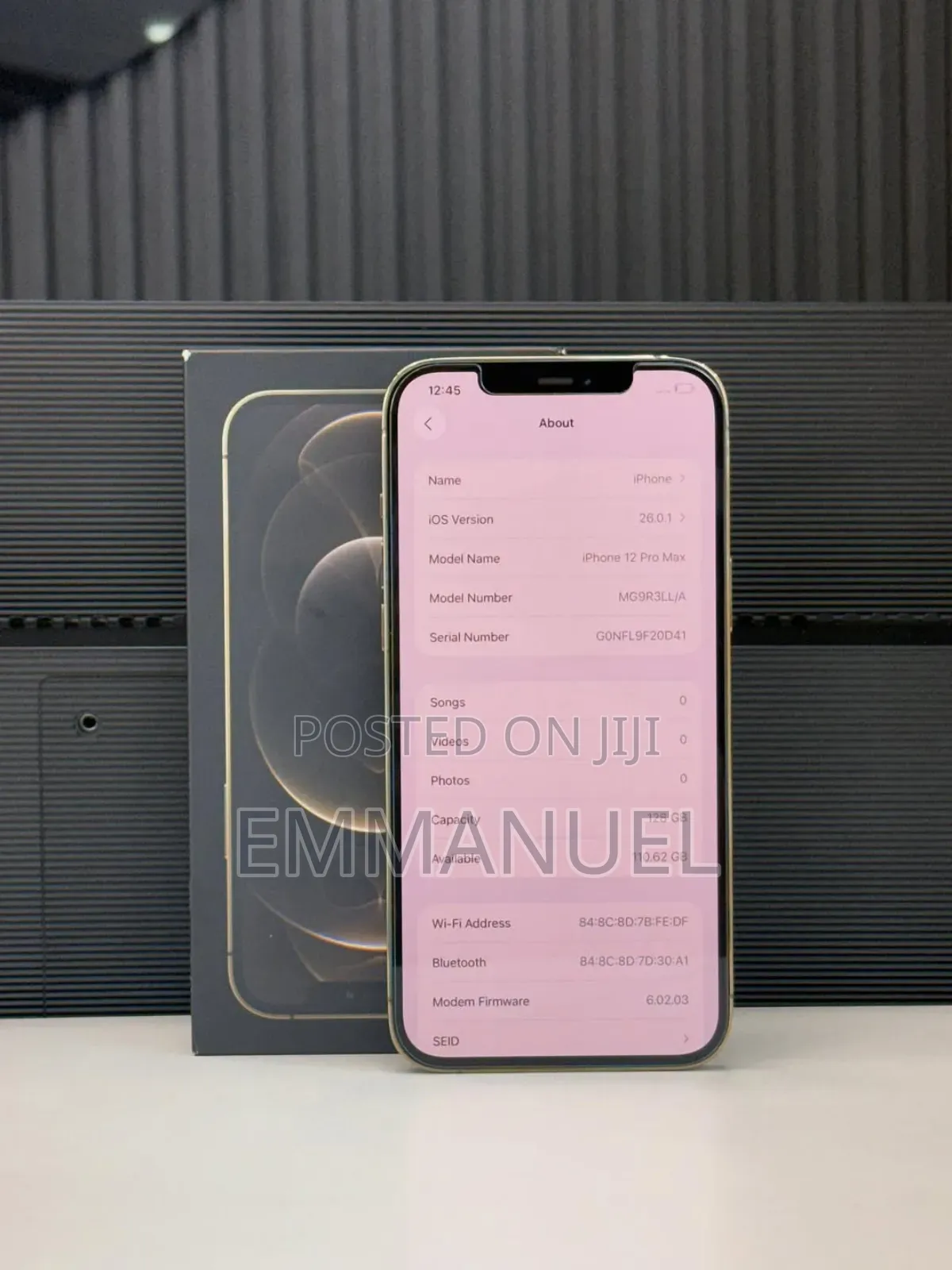 New Apple iPhone 12 Pro Max 128 GB Gold