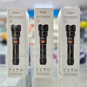 Yesido Tc10 4w Led Flashlight Rechargeable 800mah Cob Zoomable Lamp